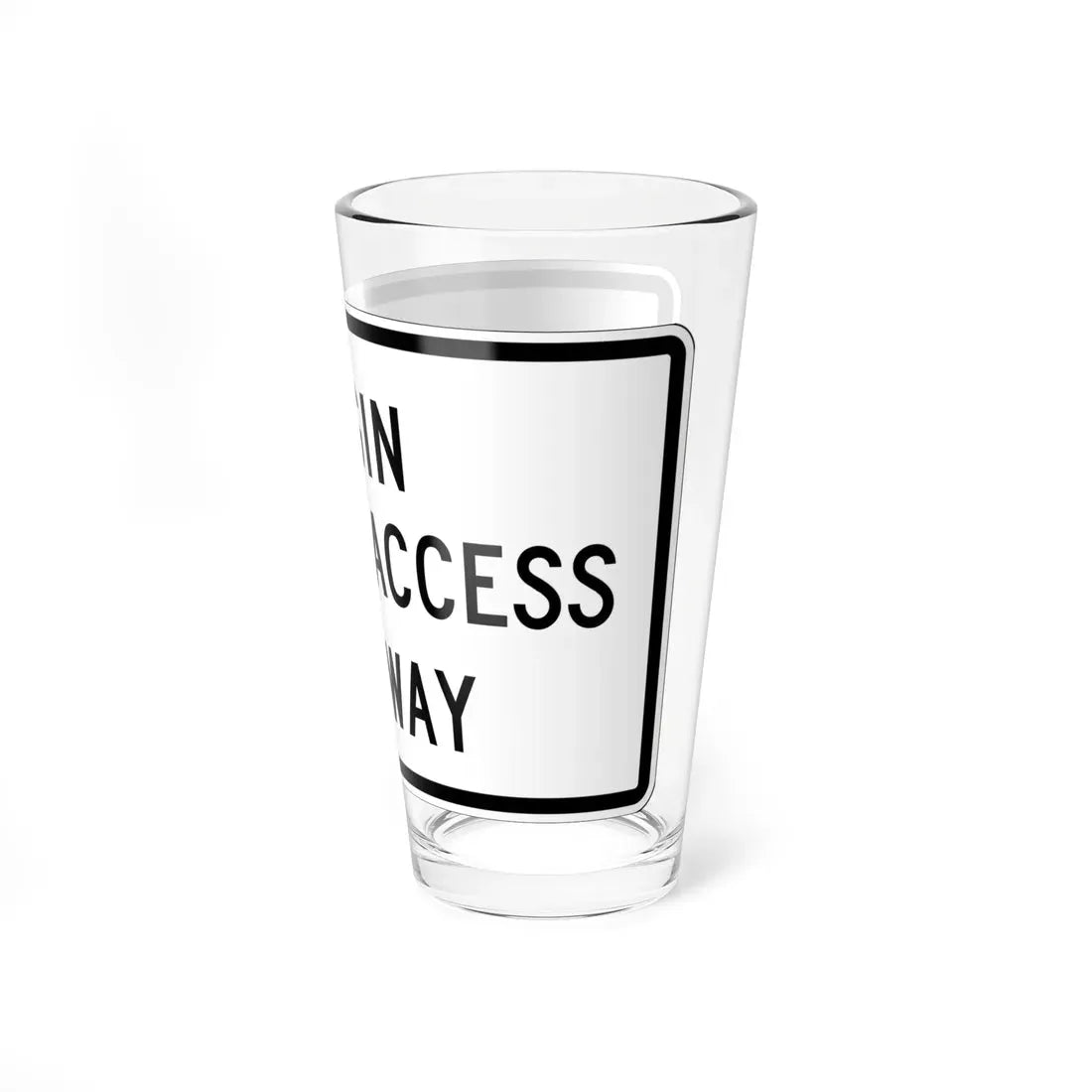MUTCD-OH R26-H2 (Ohio) (Road Sign) Pint Glass 16oz - Go Mug Yourself