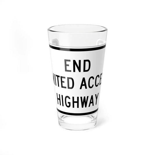 MUTCD-OH R26-H3 (Ohio) (Road Sign) Pint Glass 16oz 16oz - Go Mug Yourself