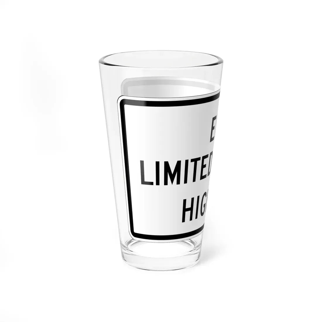 MUTCD-OH R26-H3 (Ohio) (Road Sign) Pint Glass 16oz - Go Mug Yourself