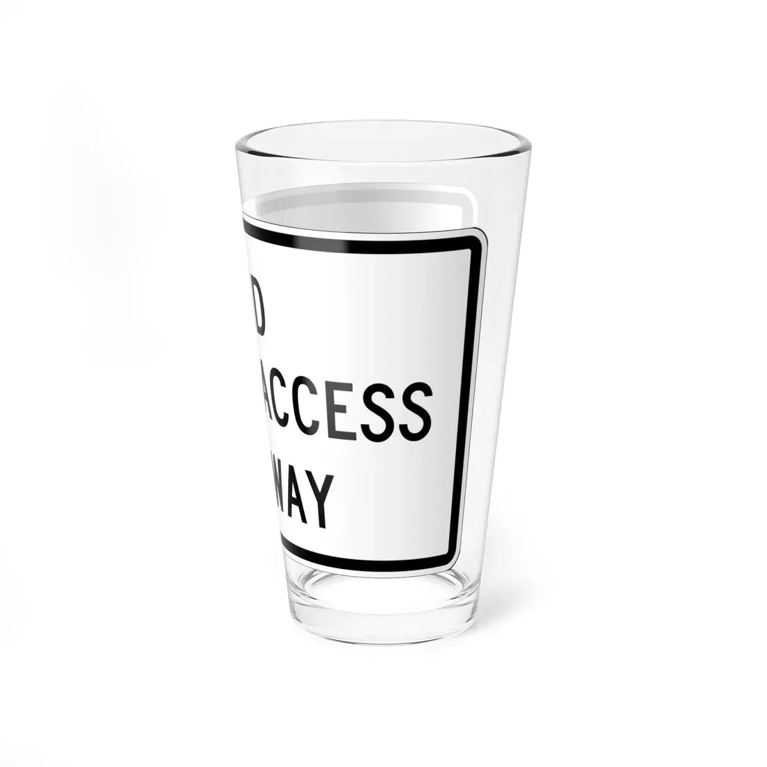 MUTCD-OH R26-H3 (Ohio) (Road Sign) Pint Glass 16oz - Go Mug Yourself