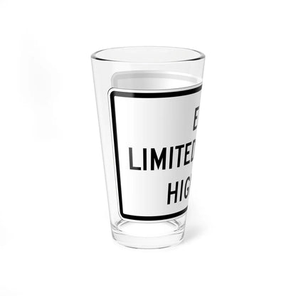 MUTCD-OH R26-H3 (Ohio) (Road Sign) Pint Glss 16oz - Go Mug Yourself