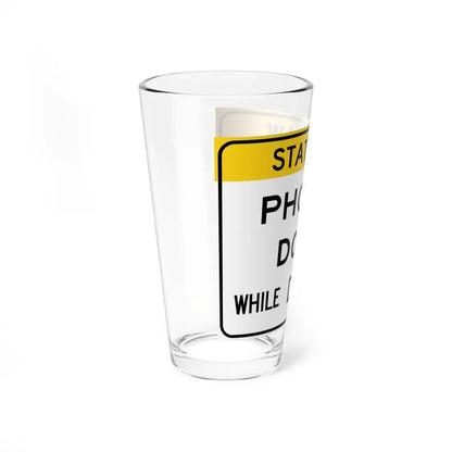 MUTCD-OH R28-H1 (Ohio) (Road Sign) Pint Glass 16oz - Go Mug Yourself