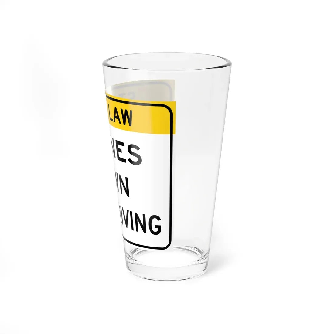 MUTCD-OH R28-H1 (Ohio) (Road Sign) Pint Glass 16oz - Go Mug Yourself