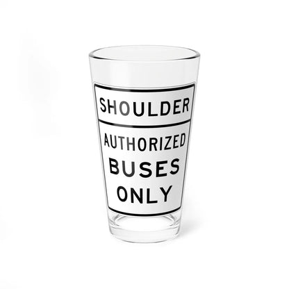 MUTCD-OH R3-H12j (Ohio) (Road Sign) Pint Glass 16oz 16oz - Go Mug Yourself