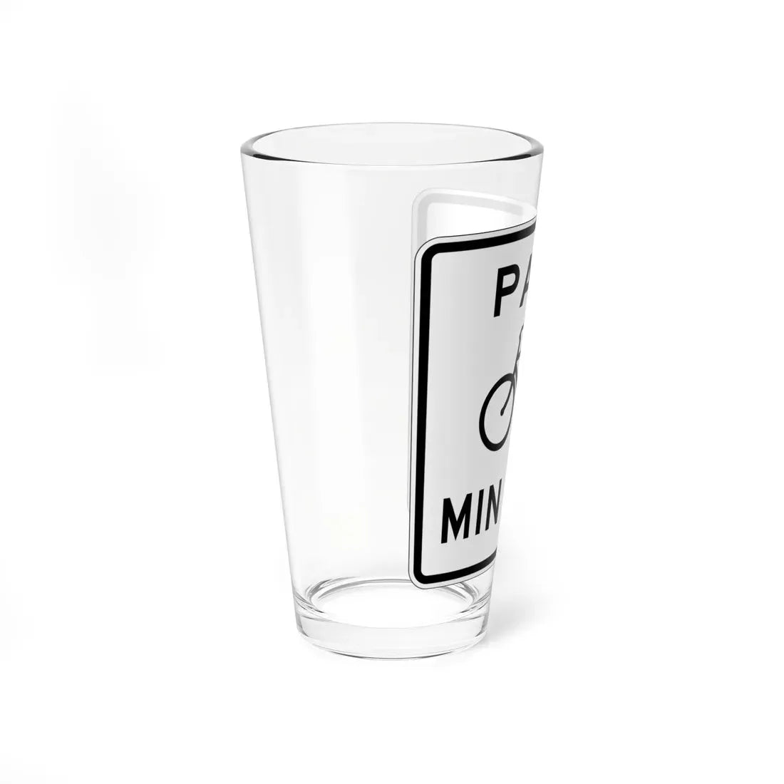 MUTCD-OH R3-H16 (Ohio) (Road Sign) Pint Glass 16oz - Go Mug Yourself