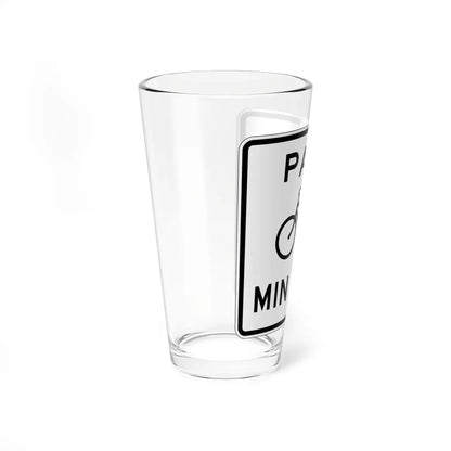 MUTCD-OH R3-H16 (Ohio) (Road Sign) Pint Glass 16oz - Go Mug Yourself