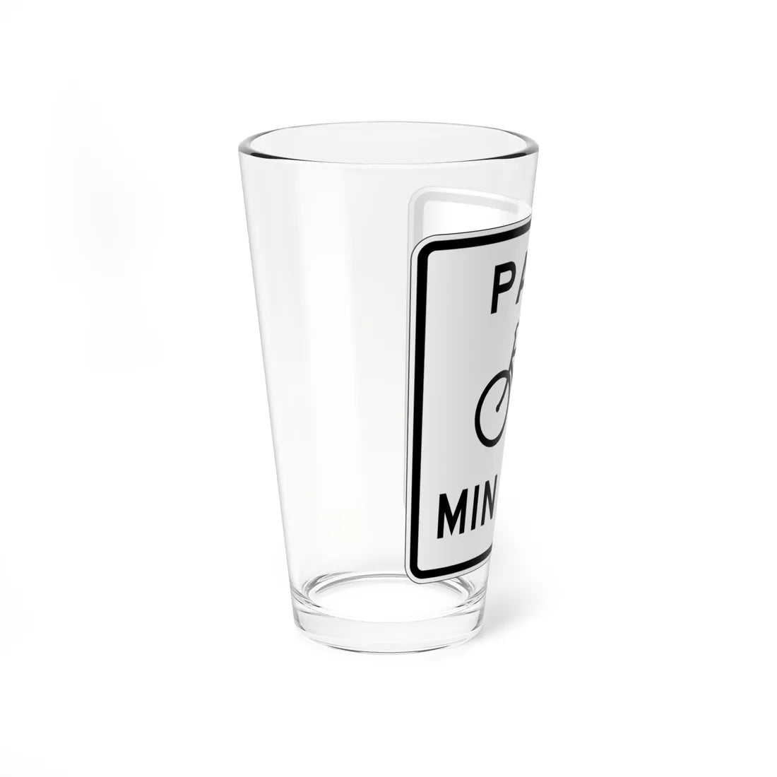 MUTCD-OH R3-H16 open text (Ohio) (Road Sign) Pint Glass 16oz - Go Mug Yourself