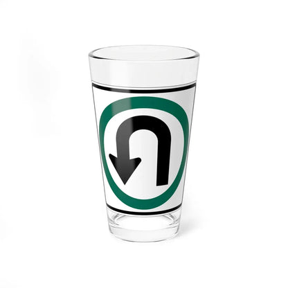 MUTCD-OH R3-H4b (Ohio) (Road Sign) Pint Glass 16oz 16oz - Go Mug Yourself