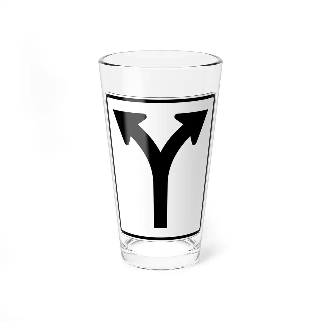 MUTCD-OH R3-H6a (Ohio) (Road Sign) Pint Glass 16oz 16oz - Go Mug Yourself