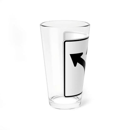 MUTCD-OH R3-H6b (Ohio) (Road Sign) Pint Glass 16oz - Go Mug Yourself