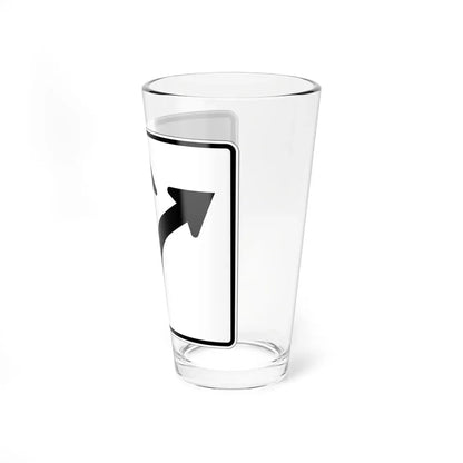 MUTCD-OH R3-H6b (Ohio) (Road Sign) Pint Glass 16oz - Go Mug Yourself