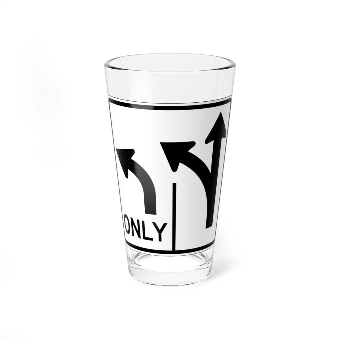 MUTCD-OH R3-H8 (Ohio) (Road Sign) Pint Glss 16oz 16oz - Go Mug Yourself