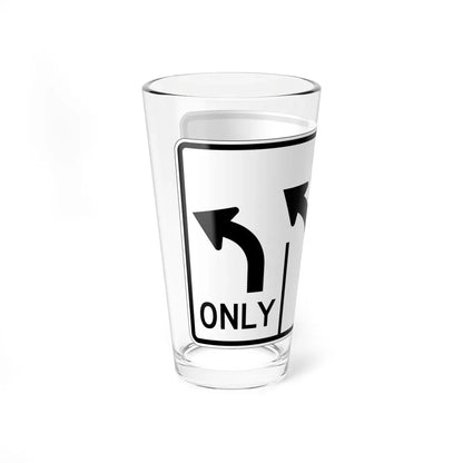 MUTCD-OH R3-H8a (Ohio) (Road Sign) Pint Glass 16oz - Go Mug Yourself