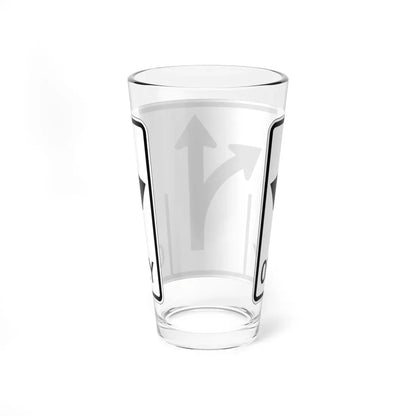 MUTCD-OH R3-H8a (Ohio) (Road Sign) Pint Glass 16oz - Go Mug Yourself