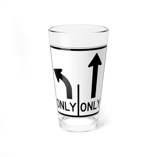 MUTCD-OH R3-H8ba (Ohio) (Road Sign) Pint Glass 16oz 16oz - Go Mug Yourself