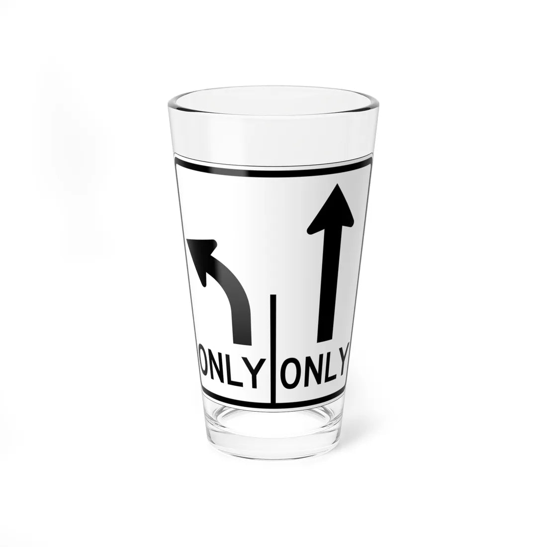 MUTCD-OH R3-H8ba (Ohio) (Road Sign) Pint Glss 16oz 16oz - Go Mug Yourself