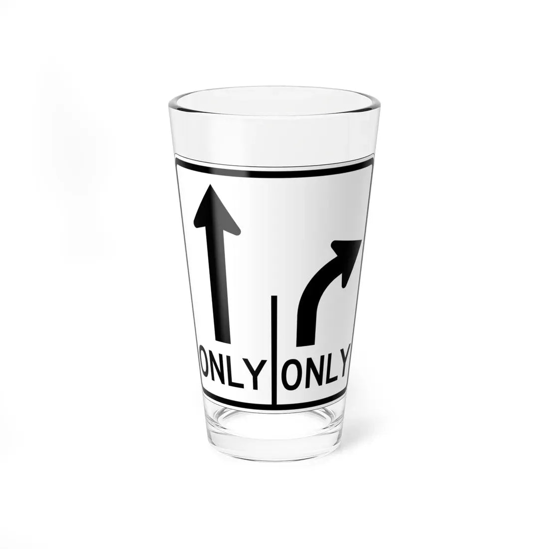 MUTCD-OH R3-H8bb (Ohio) (Road Sign) Pint Glass 16oz 16oz - Go Mug Yourself