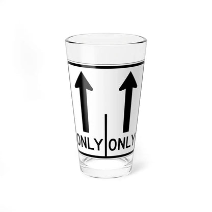 MUTCD-OH R3-H8bc (Ohio) (Road Sign) Pint Glass 16oz 16oz - Go Mug Yourself