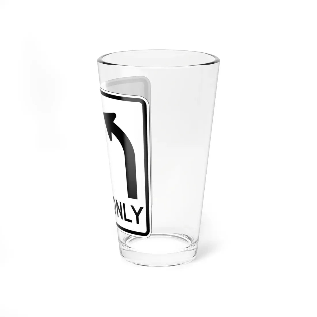 MUTCD-OH R3-H8be (Ohio) (Road Sign) Pint Glass 16oz - Go Mug Yourself