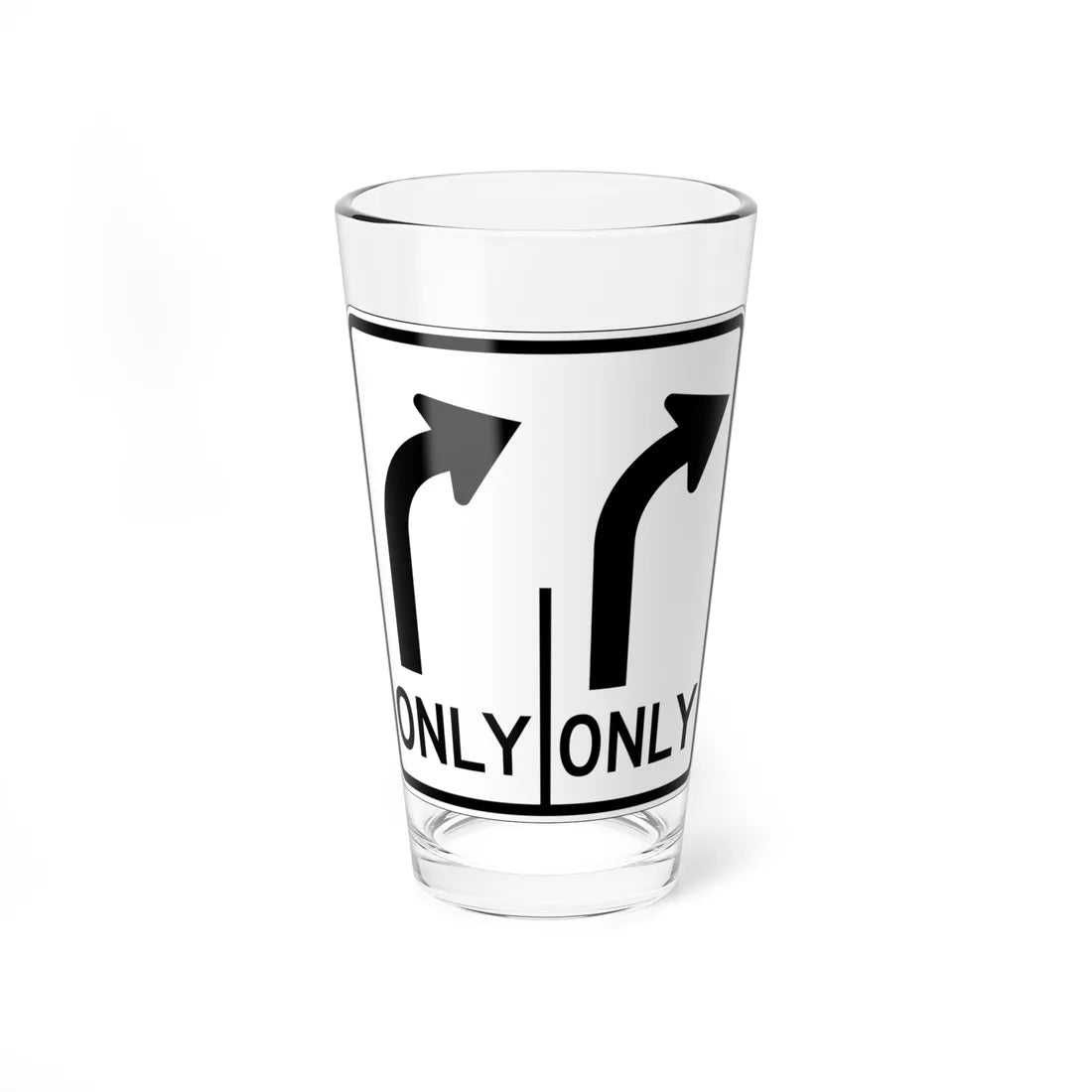 MUTCD-OH R3-H8bf (Ohio) (Road Sign) Pint Glss 16oz 16oz - Go Mug Yourself