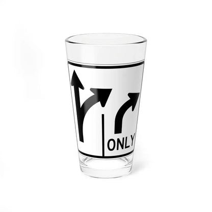 MUTCD-OH R3-H8bg (Ohio) (Road Sign) Pint Glass 16oz 16oz - Go Mug Yourself