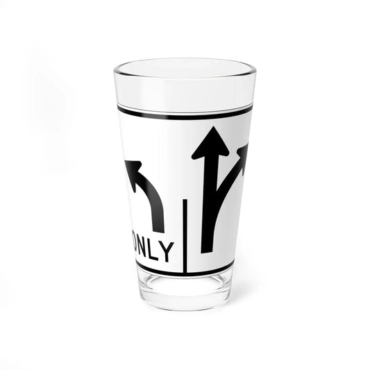 MUTCD-OH R3-H8bh (Ohio) (Road Sign) Pint Glass 16oz 16oz - Go Mug Yourself