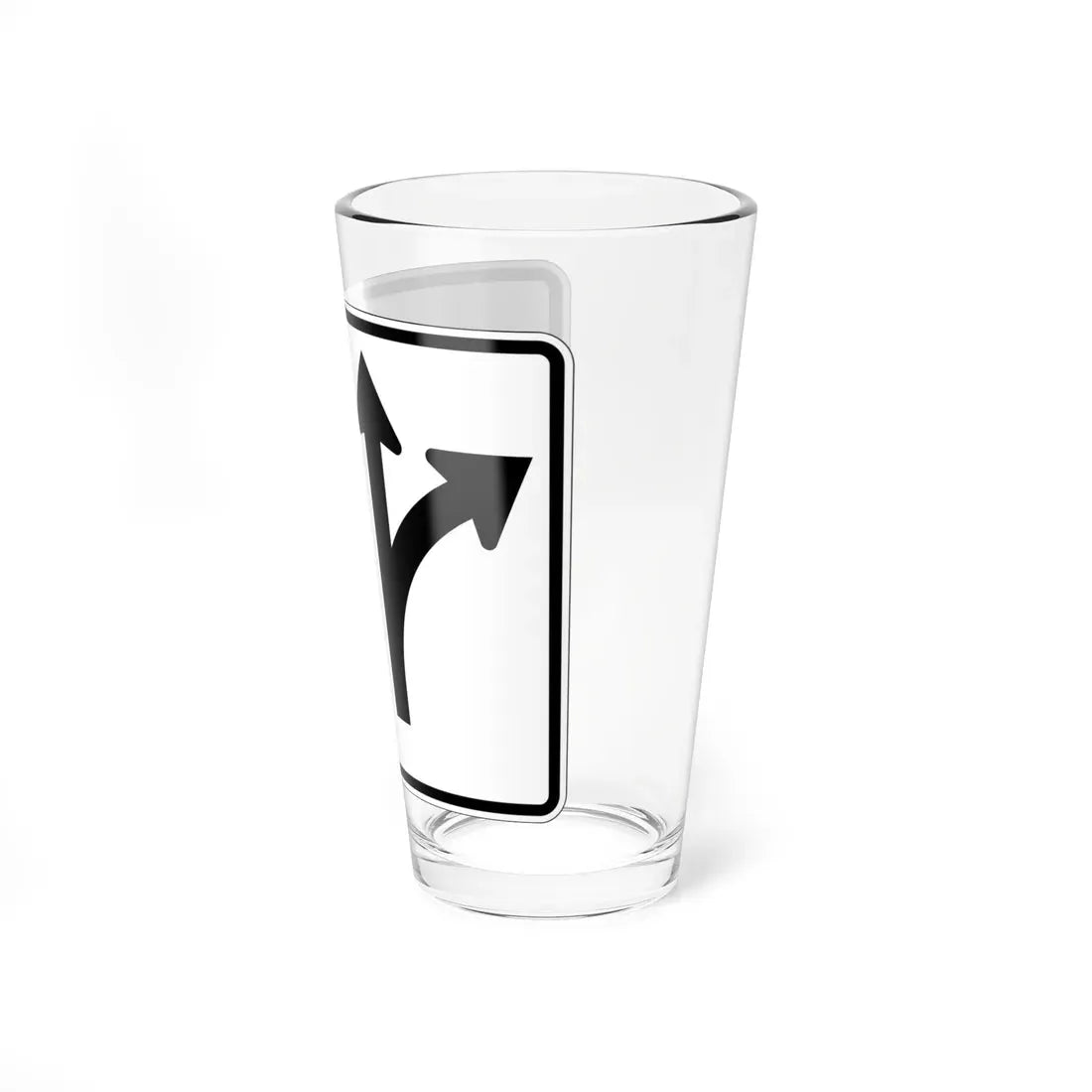 MUTCD-OH R3-H8bh (Ohio) (Road Sign) Pint Glass 16oz - Go Mug Yourself