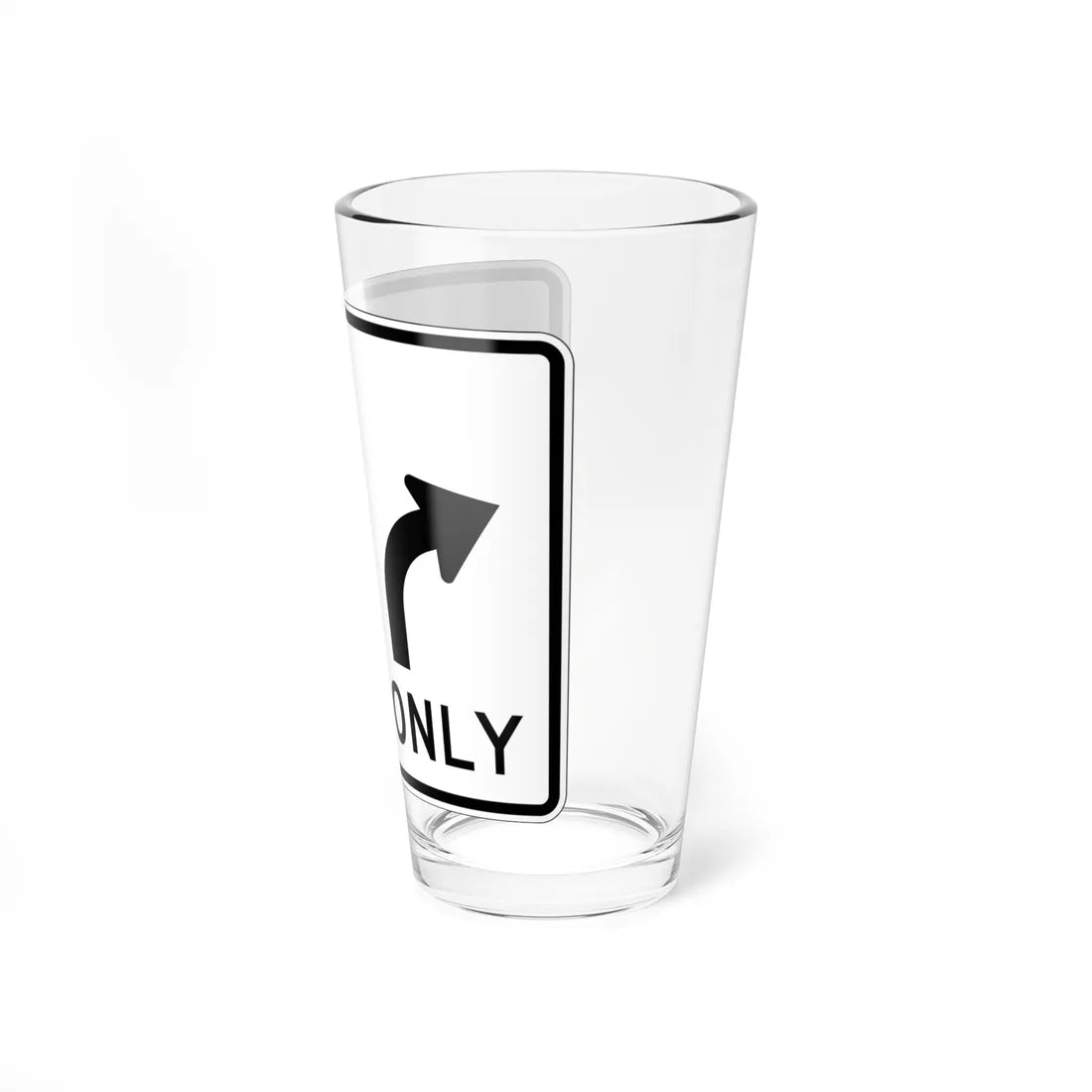 MUTCD-OH R3-H8bj (Ohio) (Road Sign) Pint Glss 16oz - Go Mug Yourself