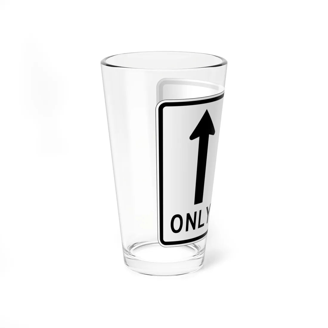 MUTCD-OH R3-H8bk (Ohio) (Road Sign) Pint Glss 16oz - Go Mug Yourself