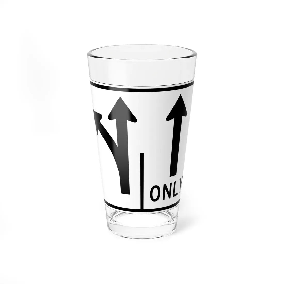 MUTCD-OH R3-H8bm (Ohio) (Road Sign) Pint Glass 16oz 16oz - Go Mug Yourself
