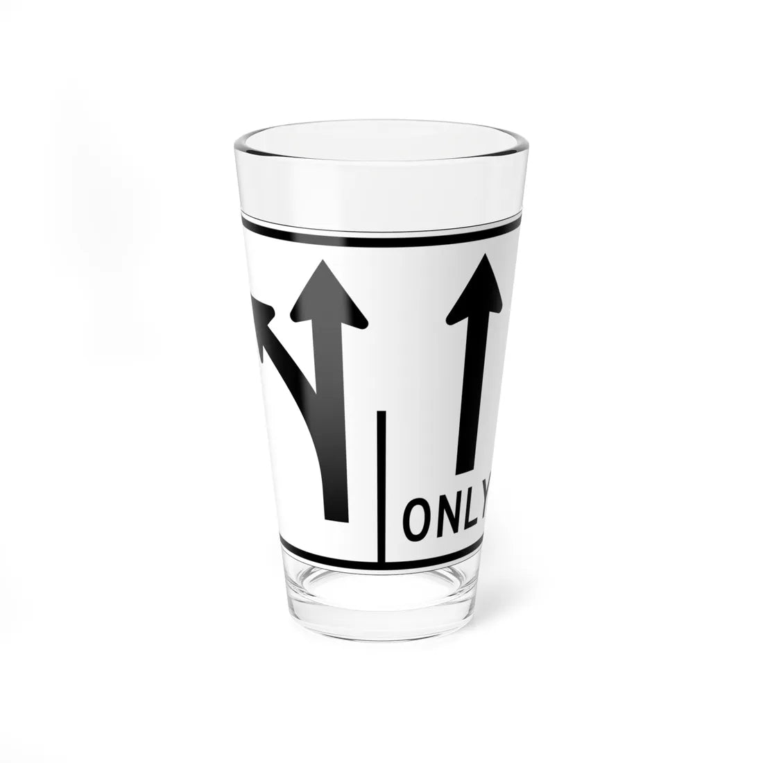 MUTCD-OH R3-H8bm (Ohio) (Road Sign) Pint Glss 16oz 16oz - Go Mug Yourself
