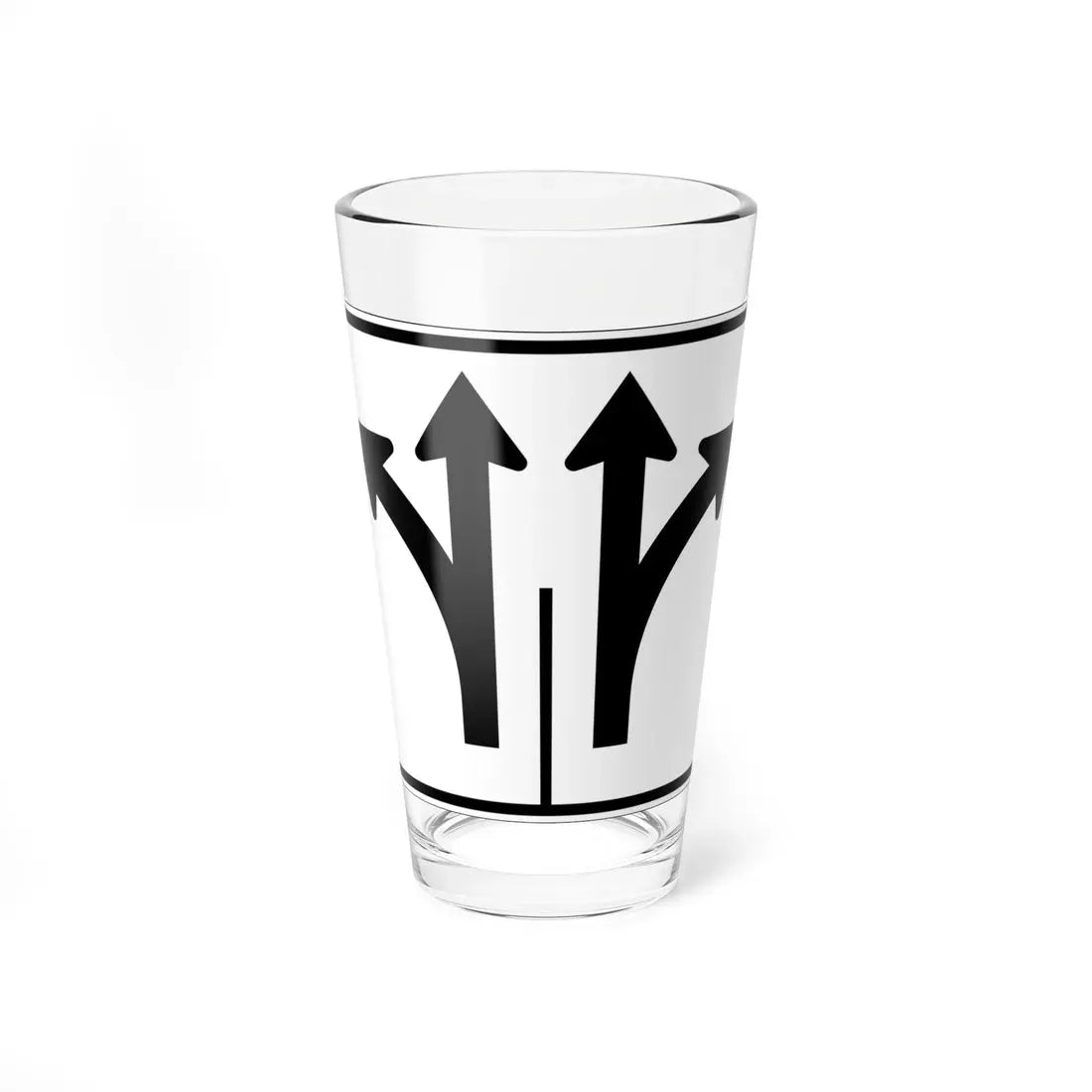 MUTCD-OH R3-H8bn (Ohio) (Road Sign) Pint Glass 16oz 16oz - Go Mug Yourself