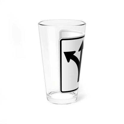 MUTCD-OH R3-H8bn (Ohio) (Road Sign) Pint Glass 16oz - Go Mug Yourself