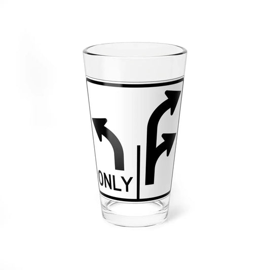 MUTCD-OH R3-H8bp (Ohio) (Road Sign) Pint Glass 16oz 16oz - Go Mug Yourself