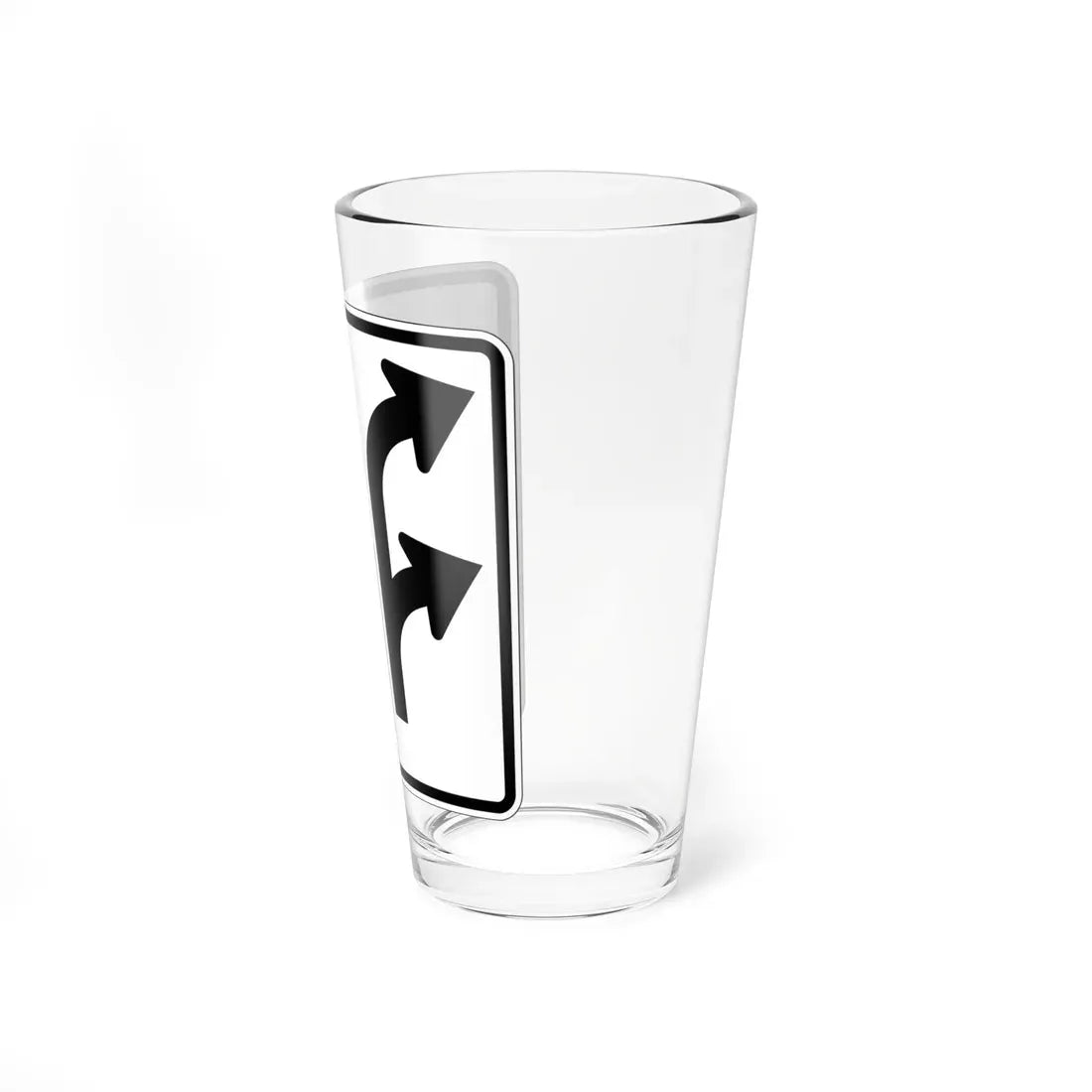 MUTCD-OH R3-H8bp (Ohio) (Road Sign) Pint Glass 16oz - Go Mug Yourself
