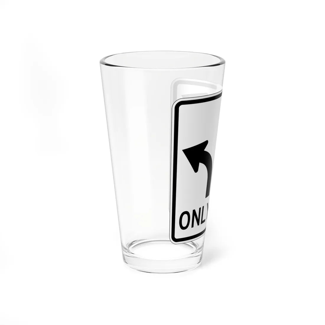 MUTCD-OH R3-H8bp (Ohio) (Road Sign) Pint Glss 16oz - Go Mug Yourself