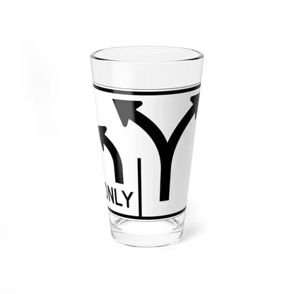 MUTCD-OH R3-H8bq (Ohio) (Road Sign) Pint Glass 16oz 16oz - Go Mug Yourself