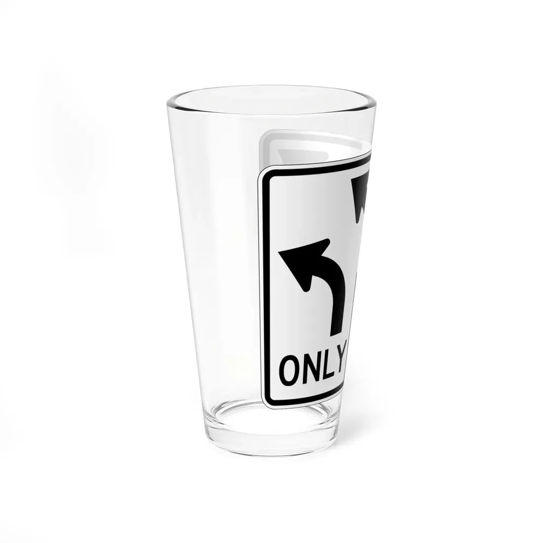 MUTCD-OH R3-H8bq (Ohio) (Road Sign) Pint Glass 16oz - Go Mug Yourself