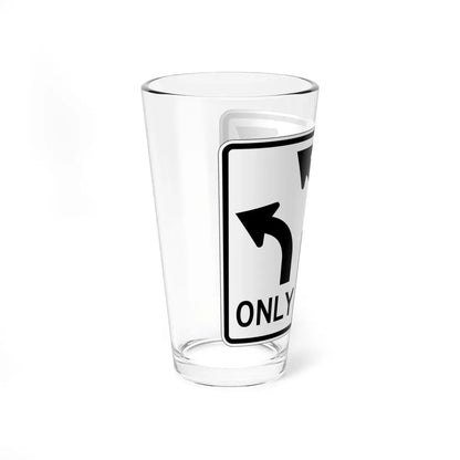 MUTCD-OH R3-H8bq (Ohio) (Road Sign) Pint Glass 16oz - Go Mug Yourself