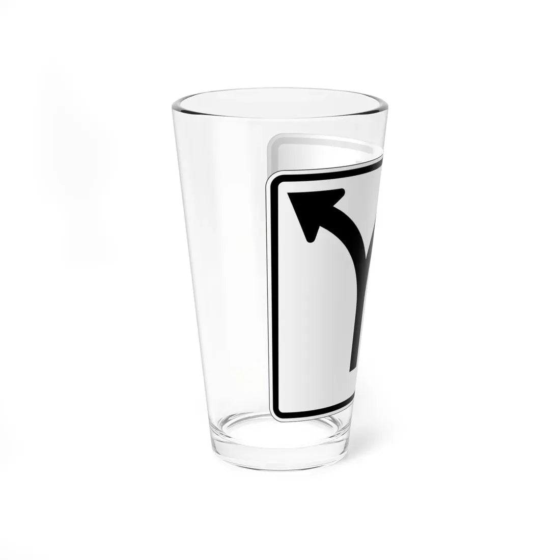 MUTCD-OH R3-H8bs (Ohio) (Road Sign) Pint Glass 16oz - Go Mug Yourself
