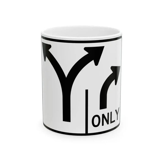 MUTCD-OH R3-H8bs (Ohio) (Road Sign) White Coffee Mug 11oz - Go Mug Yourself