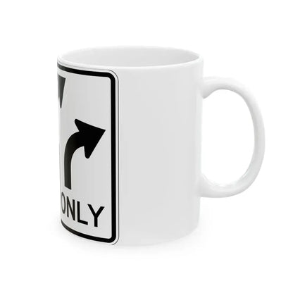 MUTCD-OH R3-H8bs (Ohio) (Road Sign) White Coffee Mug - Go Mug Yourself