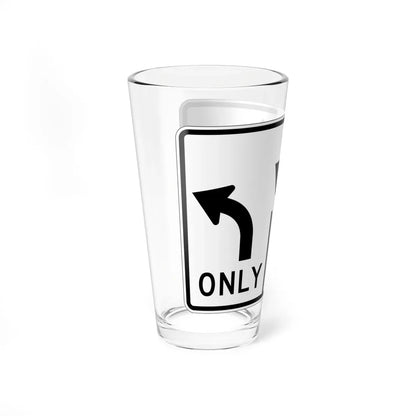 MUTCD-OH R3-H8bt (Ohio) (Road Sign) Pint Glass 16oz - Go Mug Yourself