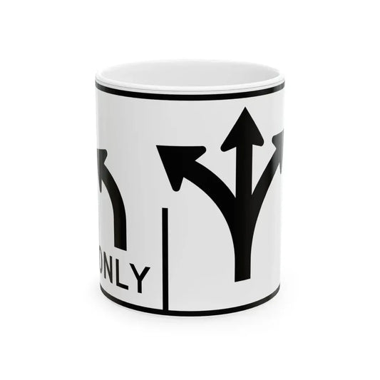 MUTCD-OH R3-H8bt (Ohio) (Road Sign) White Coffee Mug 11oz - Go Mug Yourself