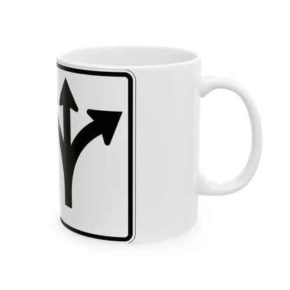 MUTCD-OH R3-H8bt (Ohio) (Road Sign) White Coffee Mug - Go Mug Yourself