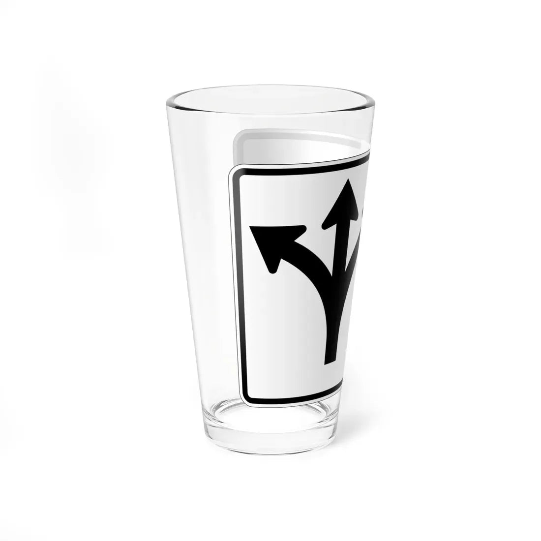 MUTCD-OH R3-H8bu (Ohio) (Road Sign) Pint Glass 16oz - Go Mug Yourself