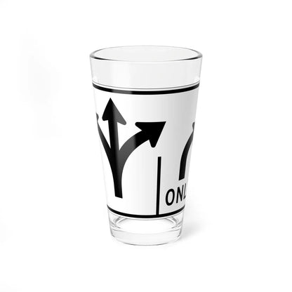 MUTCD-OH R3-H8bu (Ohio) (Road Sign) Pint Glss 16oz 16oz - Go Mug Yourself