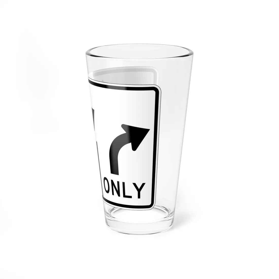 MUTCD-OH R3-H8bu (Ohio) (Road Sign) Pint Glss 16oz - Go Mug Yourself