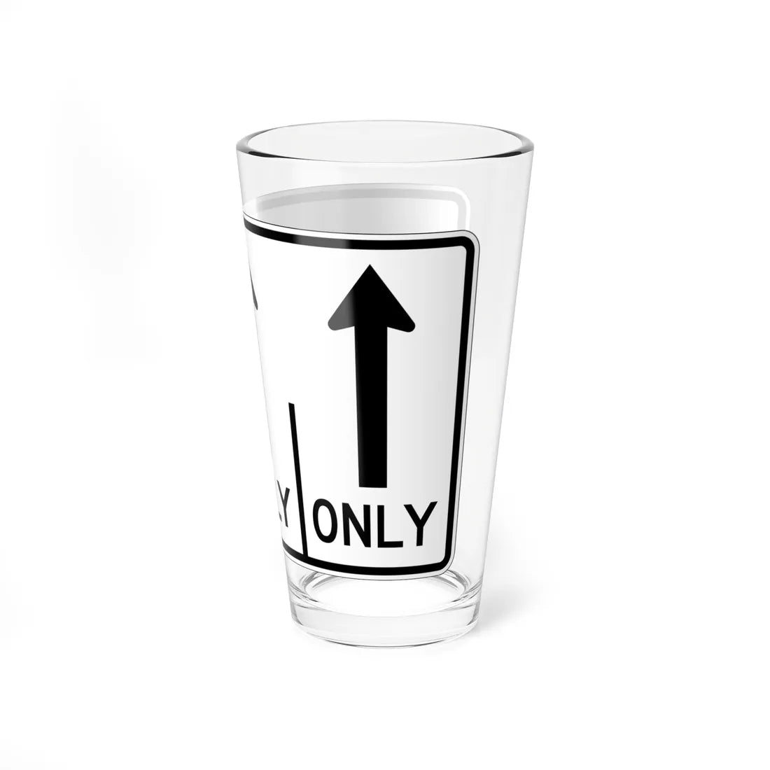 MUTCD-OH R3-H8ca (Ohio) (Road Sign) Pint Glss 16oz - Go Mug Yourself