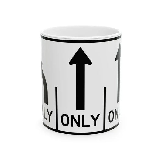MUTCD-OH R3-H8ca (Ohio) (Road Sign) White Coffee Mug 11oz - Go Mug Yourself